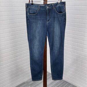 Pilcro and the Letterpress Jeans Women 32W Blue Curvy High Rise‎ Skinny Stretch